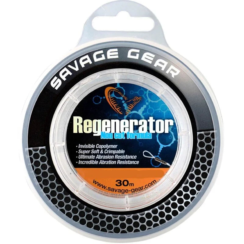 Savage Gear Regenerator Mono bissfestes Hecht-Vorfach Spule